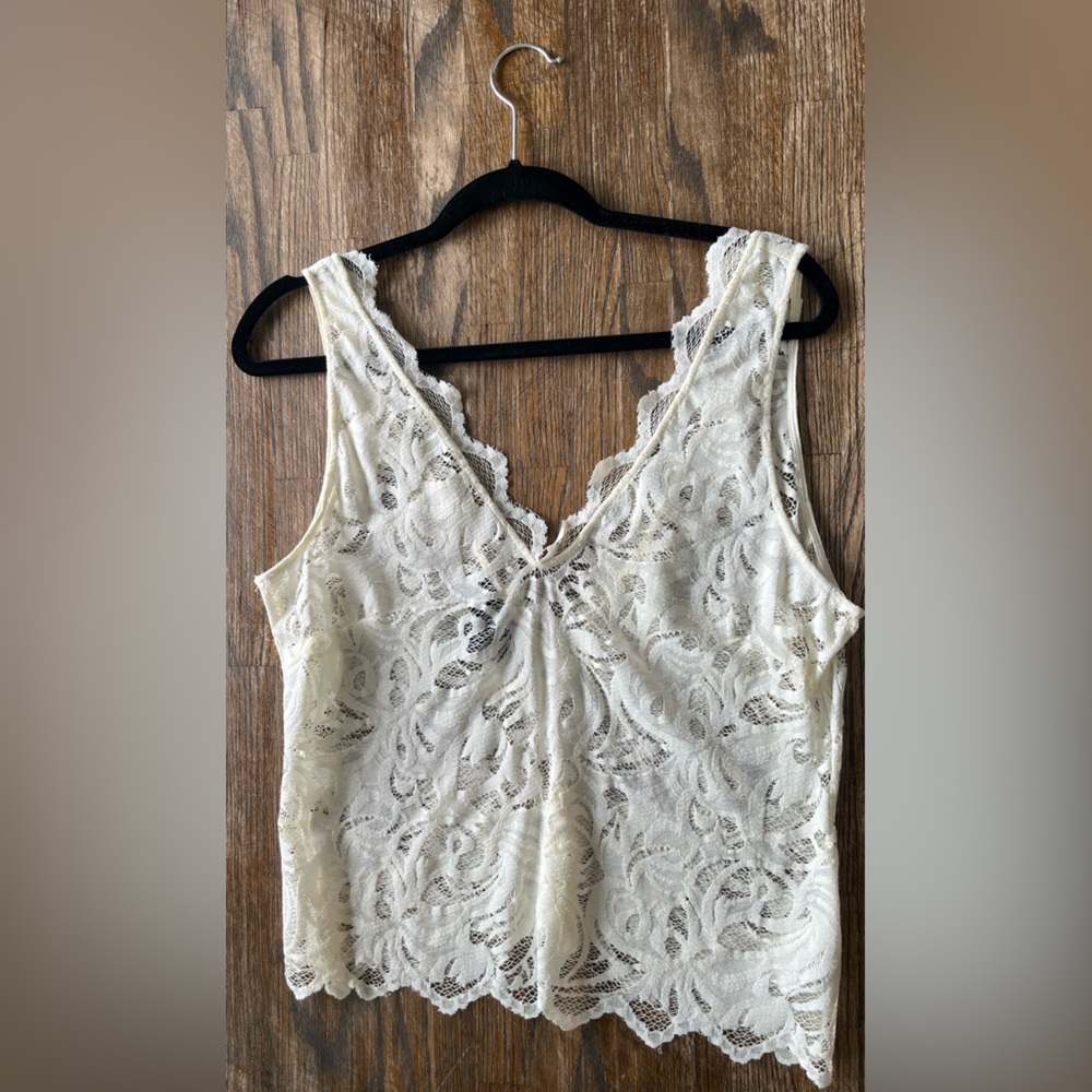 Lace tank top